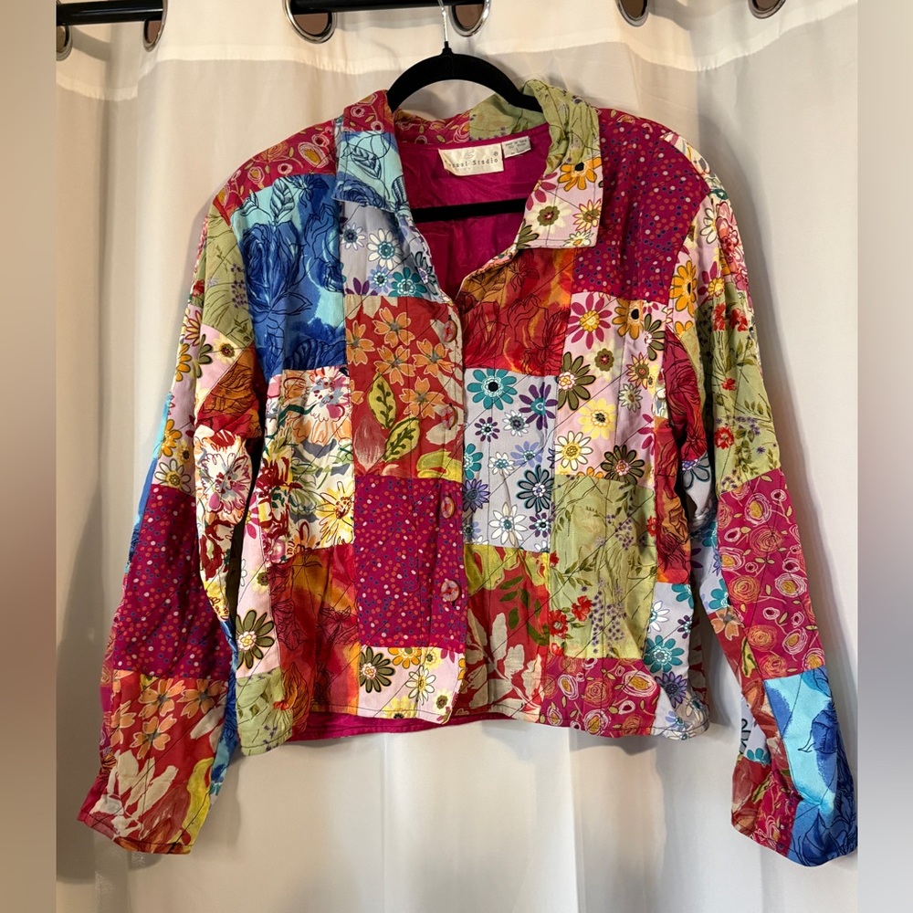Vintage Casual Studio Patchwork Quilted Jacket